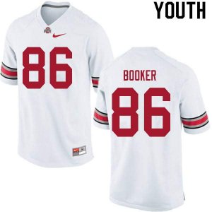 NCAA Ohio State Buckeyes Youth #86 Chris Booker White Nike Football College Jersey VHX0845ZC